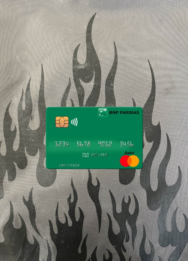 Download Mauritania BNP Paribas mastercard photolook front Photoshop template